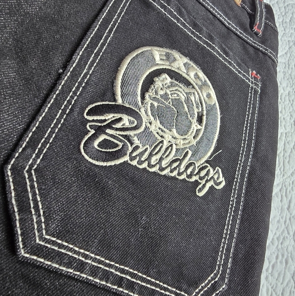 Exco Boys Vintage Y2K Embroidered Bulldog Jeans - Picture 16 of 16